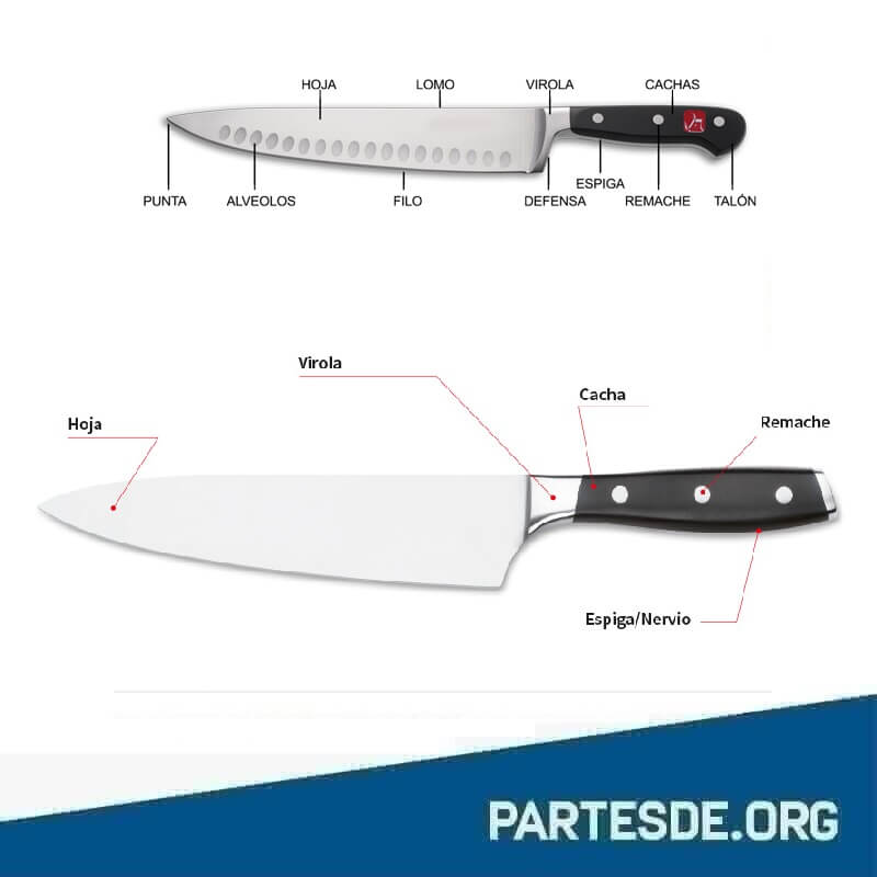 Partes de un Cuchillo